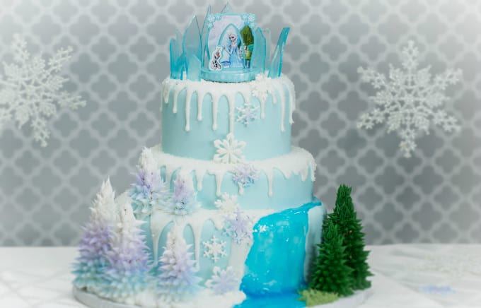 Frozen themed cake