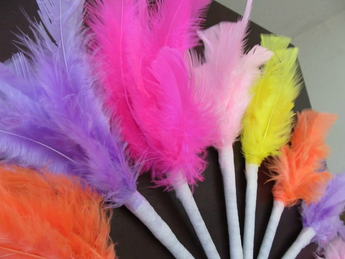 feathered pens