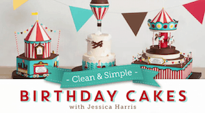 Clean and simple birthday cakes
