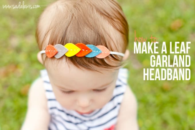leaf garland headband