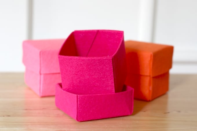 felt gift boxes