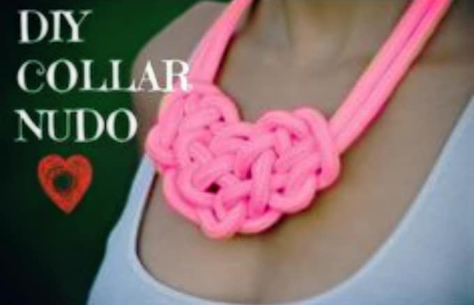 diy collar nudo