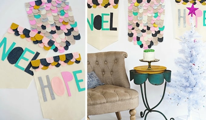 felt hanging christmas