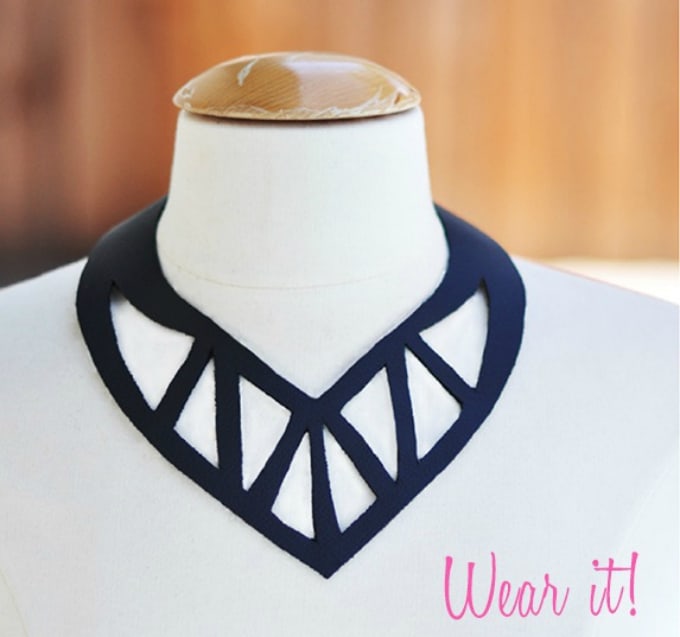 diy cut out collar