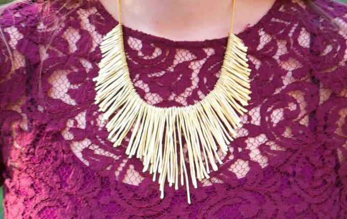 anthropologie knock off collar necklace
