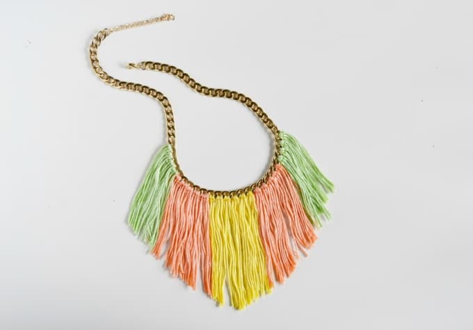 fringed necklace
