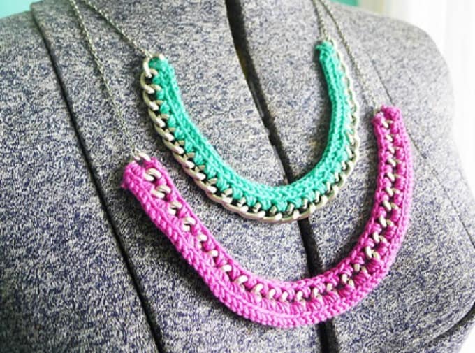 crochet necklace