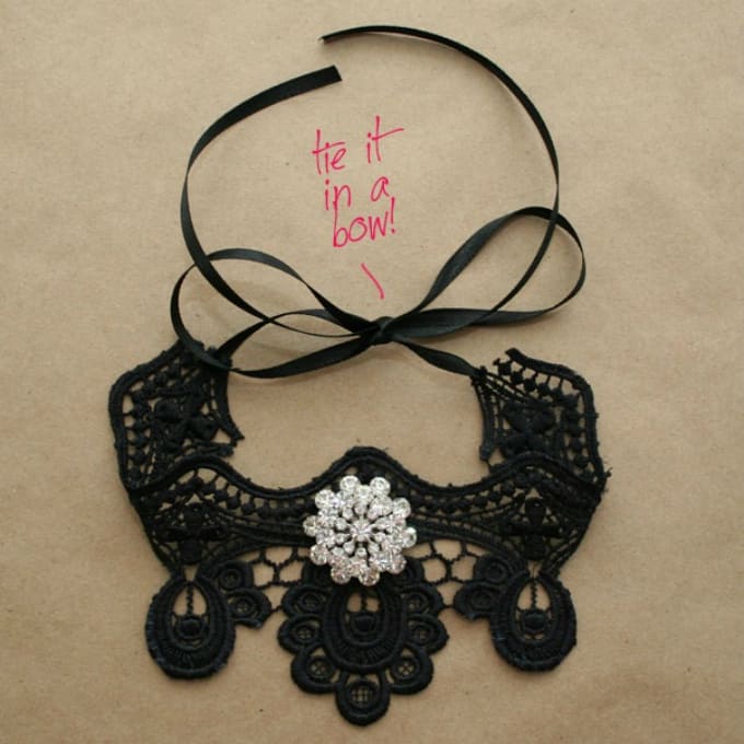 lace choker diy
