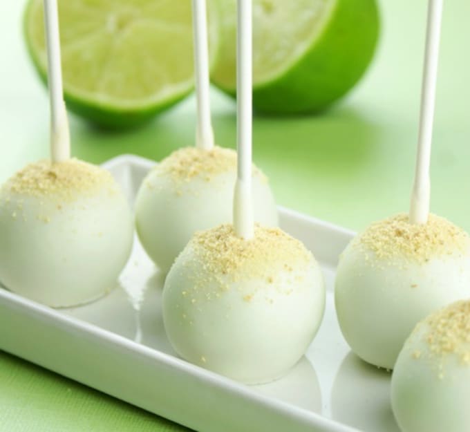 key lime cake pops