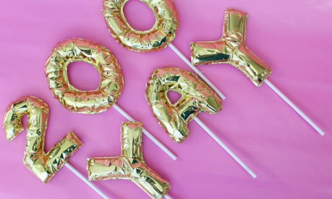 mini balloon letters