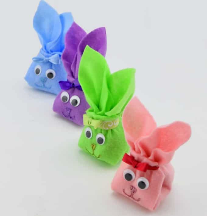 how to fold a felt bunny