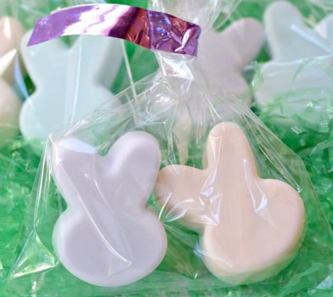 soaps shaped as bunnies