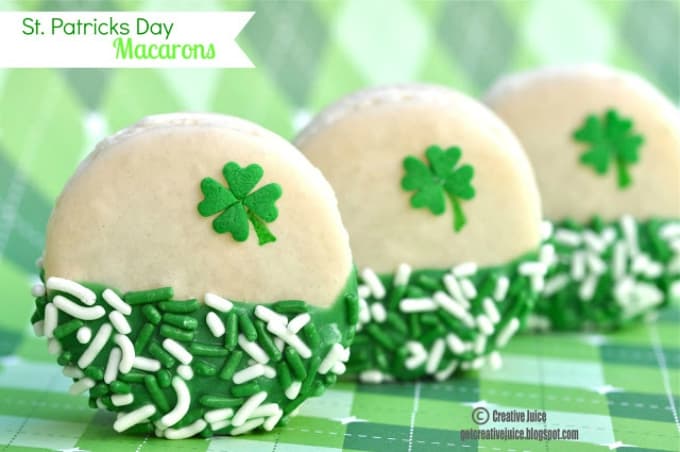 shamrock macarons st patricks day