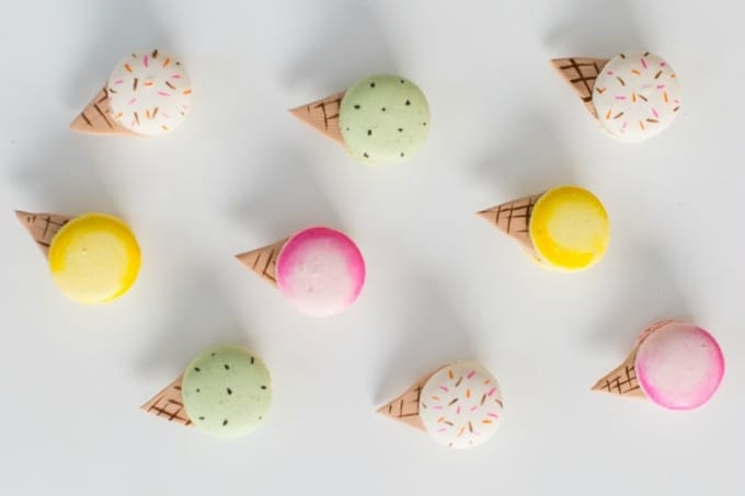ice cream macarons