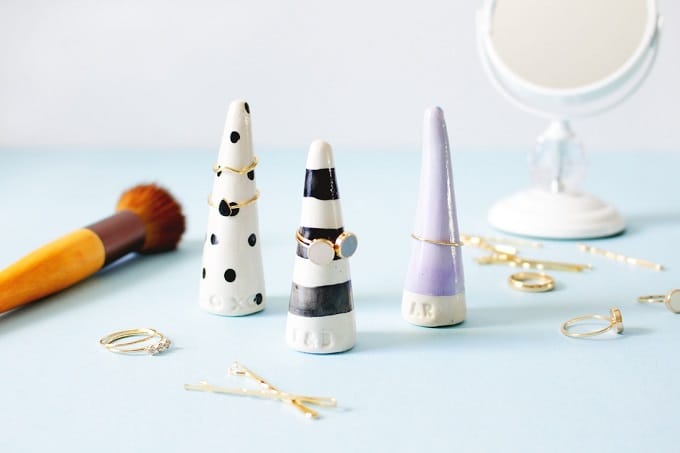 Monogrammed ring cones