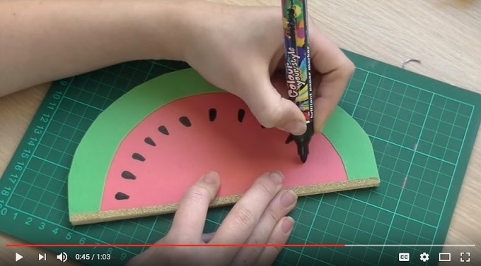 DIY Watermelon Notebook