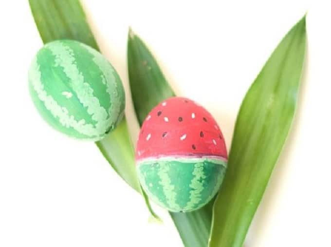 Watermelon Easter eggs