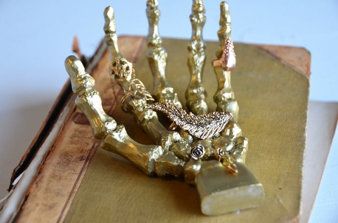 Skeletal Hand Ring Holder