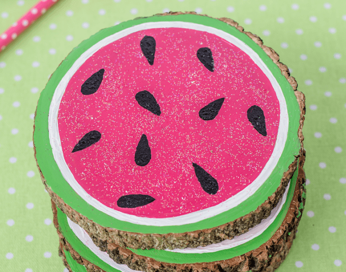 Watermelon Inspired Coasters