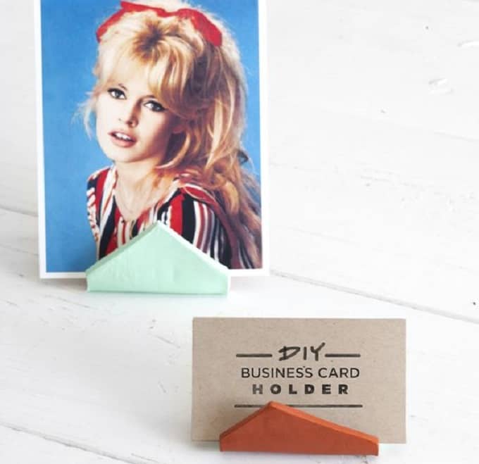 triangular business card holders