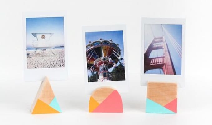 geometric photo holders