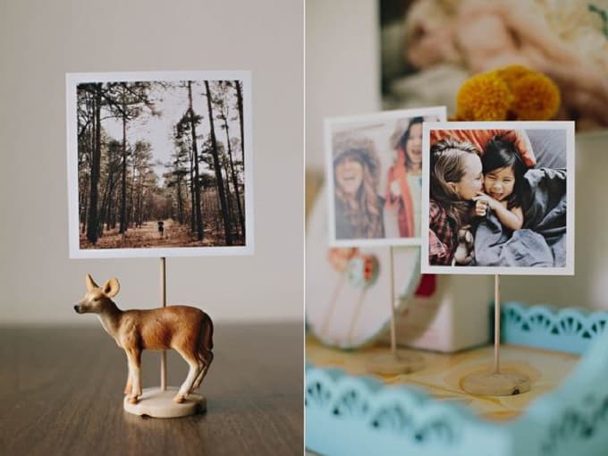 DIY photo holder stands