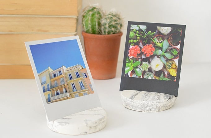 faux marble photo holders