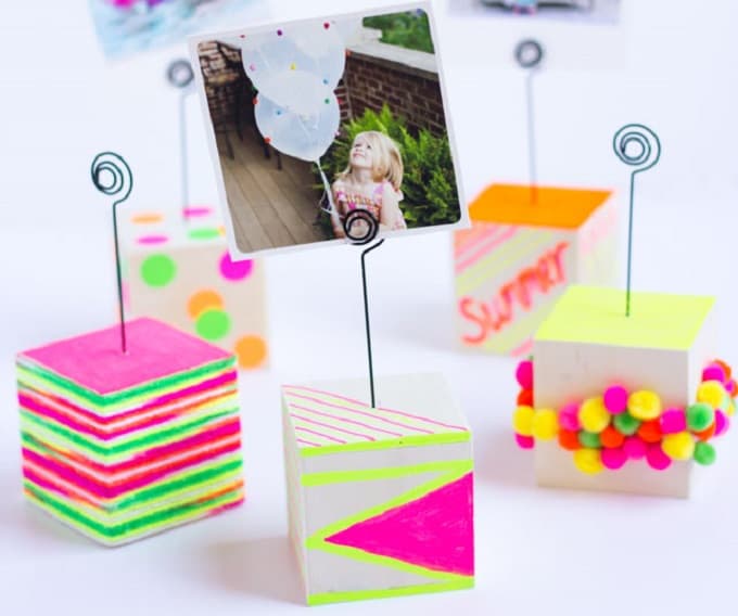 wooden photo holders
