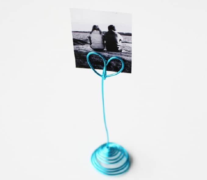 DIY wire photo holder 