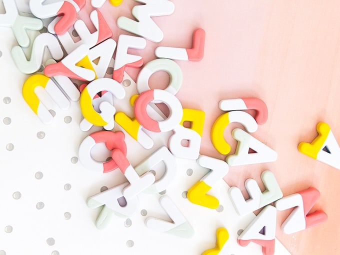 DIY letter magnet