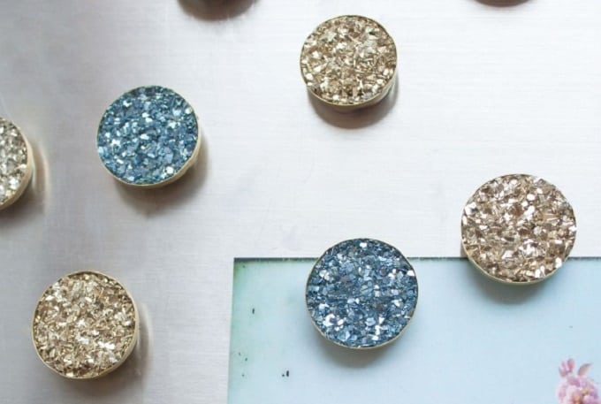 DIY druzy magnets