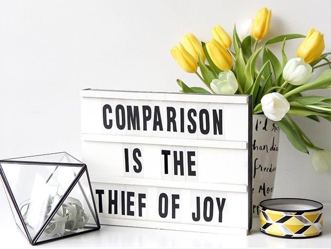 light box message board