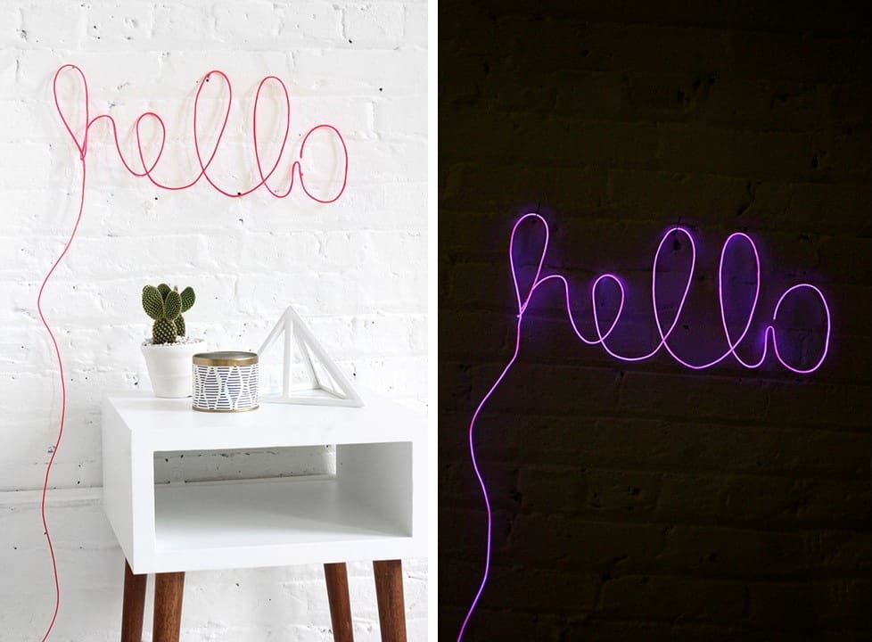 neon letter light