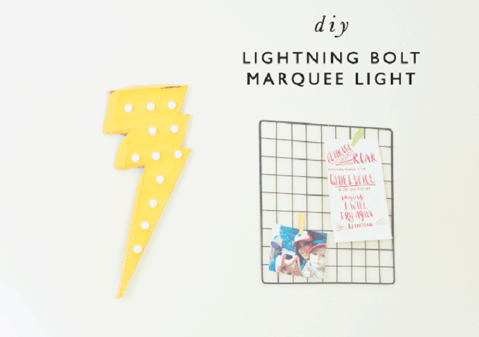 lightning bolt marquee light