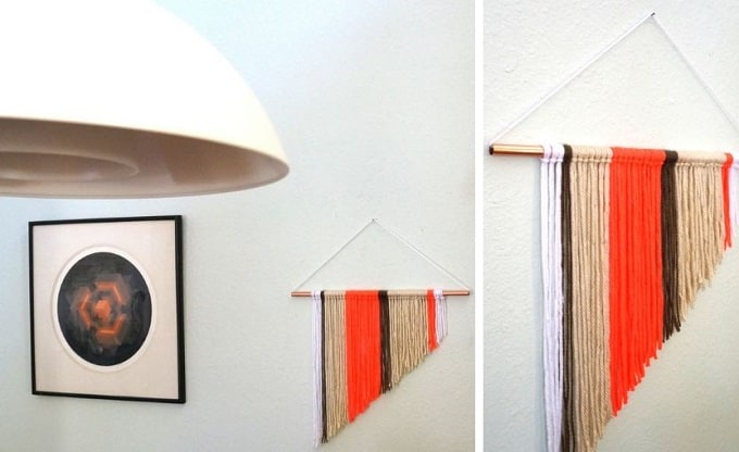 yarn wall hanging