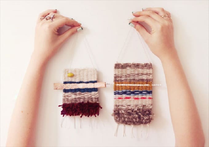 mini woven hangings