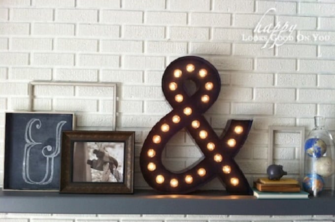 ampersand marquee lights