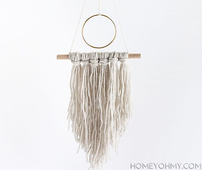 modern yarn hanging
