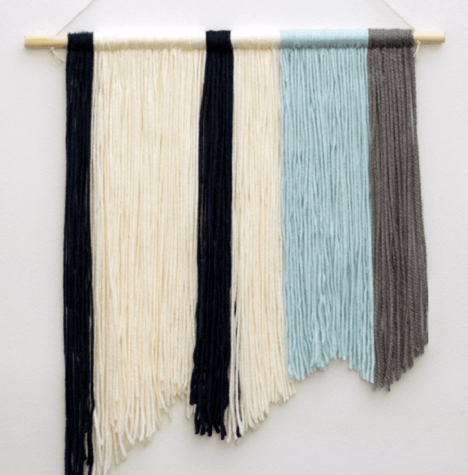yarn wall hanging tutorial