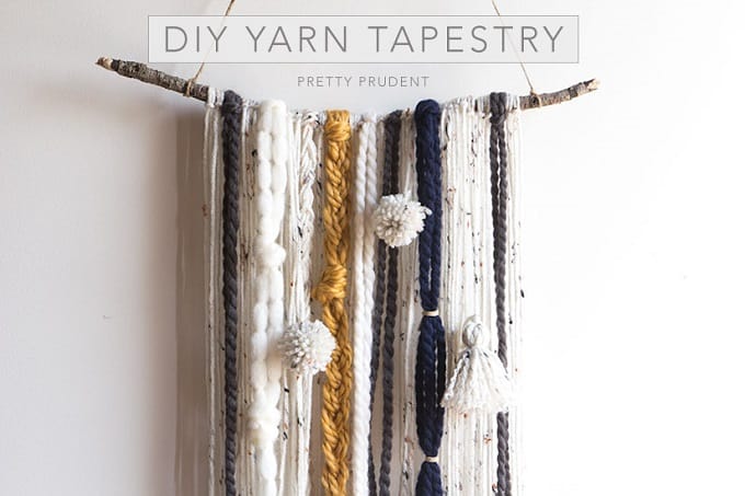 DIY yarn tapestry