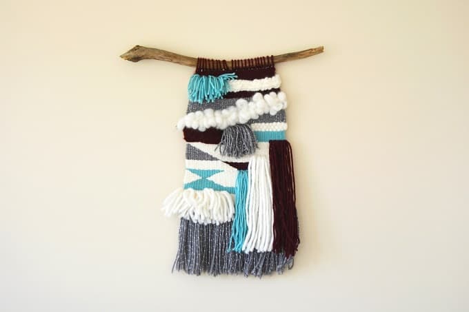 woven yarn wall hanging