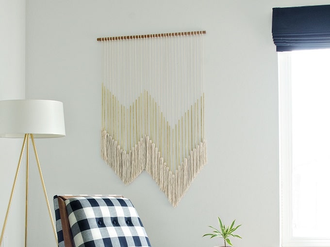 wall hanging with tassels