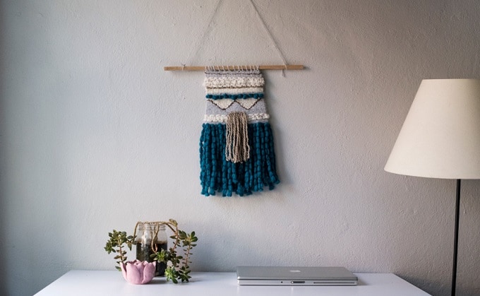 DIY woven hanging
