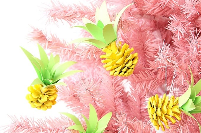 pineapple pinecone ornaments