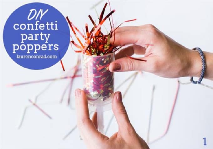 DIY confetti popper