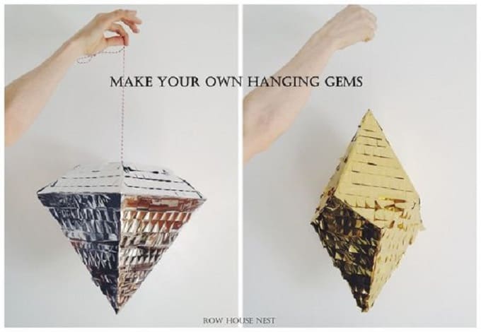 DIY geometric piñatas