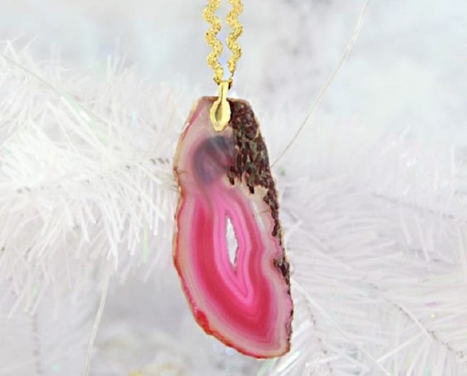 DIY agate slice ornament