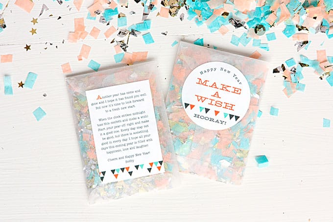 DIY confetti-filled sachets