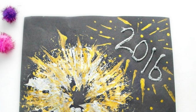 DIY firework inspired artworks