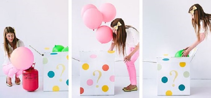 gender reveal balloon box
